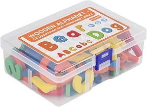 Alphabet Matching Game - Wooden Spelling Games | Toddler Travel Toys for Reading Practice Letter Recognition Vocabulary Building Speech Early Childhood