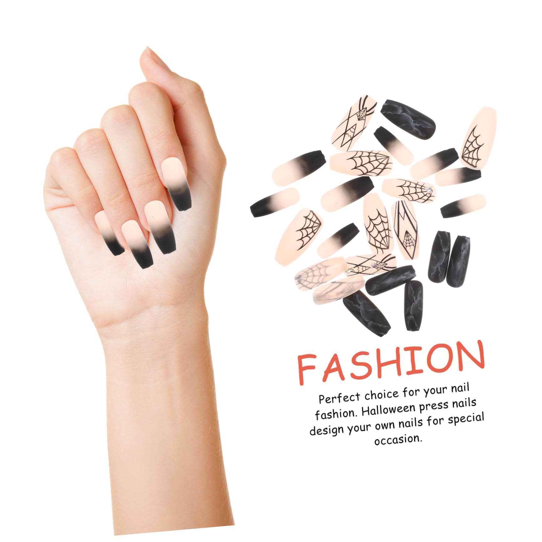 Ipetboom 5sets Unghie Per Halloween Decorazioni Unghie Adesive Facili Usare Per Manicure Festive Nail Art Per e
