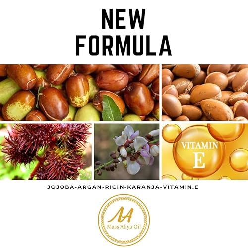 Miniatura 8 de MASSALIYA ACEITE DE BARBA.Hecho en Francia. Crecimiento de barba, bigote y cabello.Cuidado de la piel, hidratación, protección.Argán, Jojoba, aceite