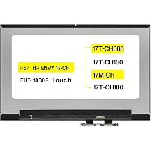 17.3" LCD LED Screen Assembly for HP Envy 17-CH 17M-CH 17M-CH0013DX 17M-CH1013DX 17T-CH100 LP173WF5-SPB4 M45769-001 FHD 1920 * 1080 Touch No Bezel
