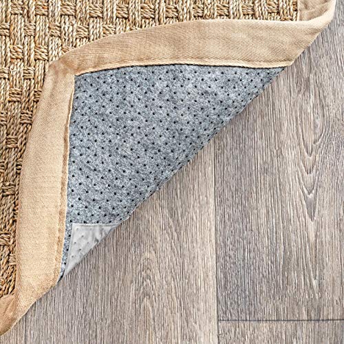 Nuloom Hesse Checker Weave Seagrass Indoor/Outdoor Area Rug, 8' X 10', Natural #TOP6