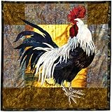 Big Rooster Full Size Applique Quilting Quilt Pattern and Instruction Only, Quilter Quiltmaking Gift