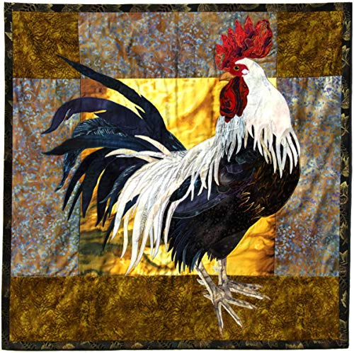 Big Rooster Full Size Applique Quilting Quilt Pattern And Instruction Only, Quilter Quiltmaking Gift #TOP8