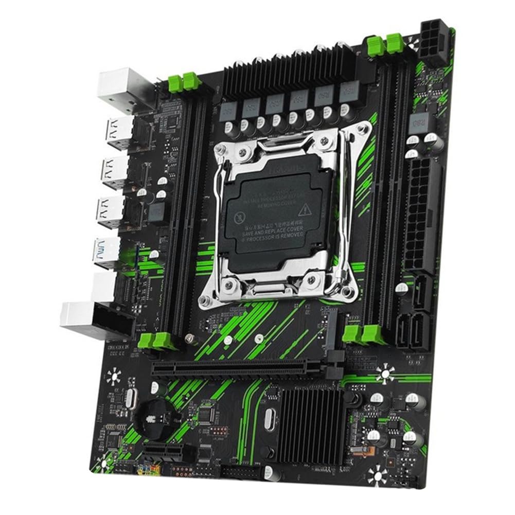 Scheda Madre X99 PR9 per Processore CPU LGA 2011-3, Kit Completo, Supporta 4 Moduli di RAM DDR4, M.2/NVME M.2 con Processore CPU E5 2666v3, Interfaccia 3.0