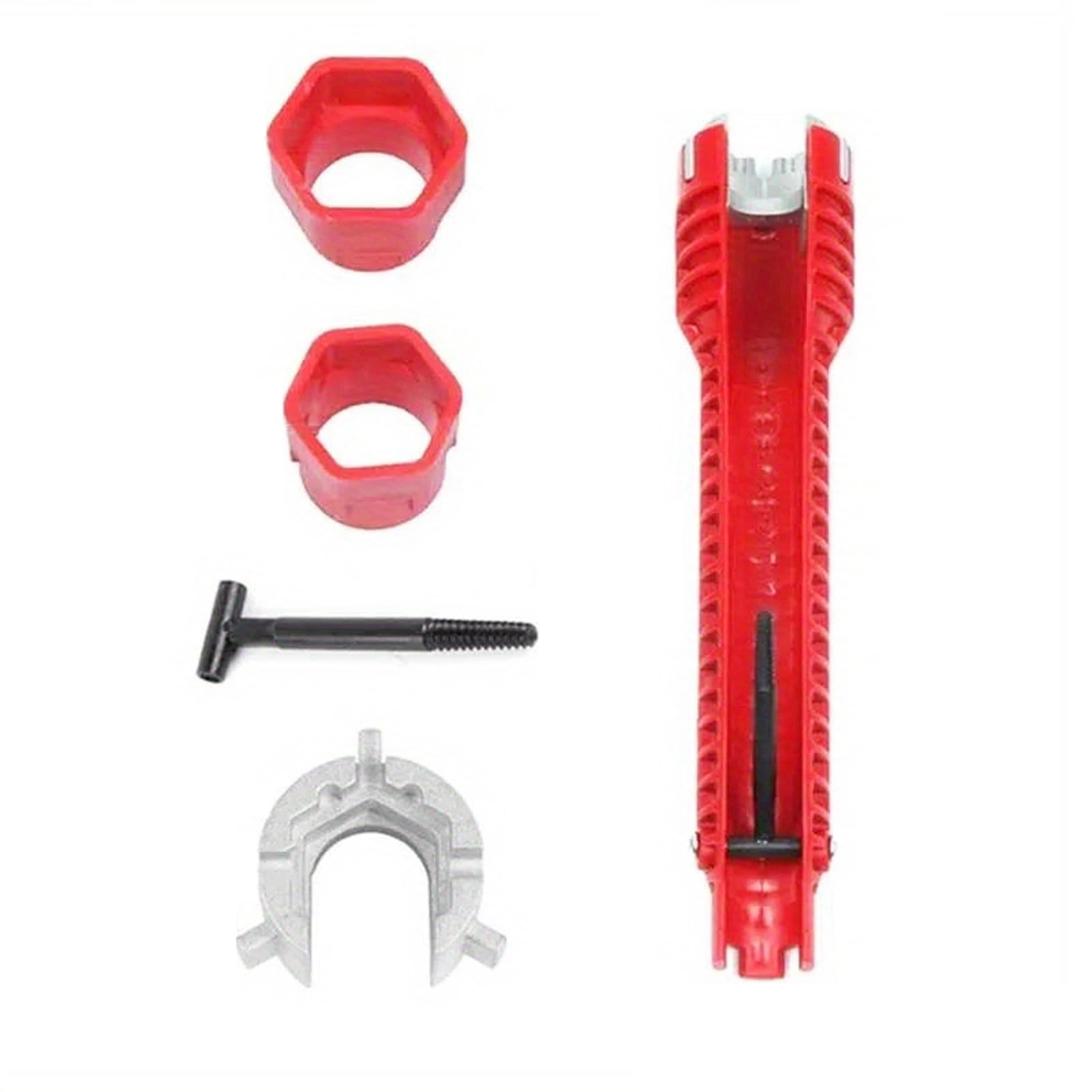 YesminEight in One Faucet Wrench Tool,Multifunctional Faucet and Sink Installation Tool,Suitable for Bathroom,Kitchen Pipes,Water Pipes,Faucet Nuts