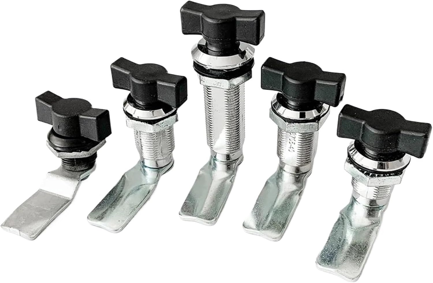 MS714-2 Electric Cabinet T-Handle Turnkey Lock Ms722 Cabinet Door Double Wing Lock 1Pcs(H 36mm)