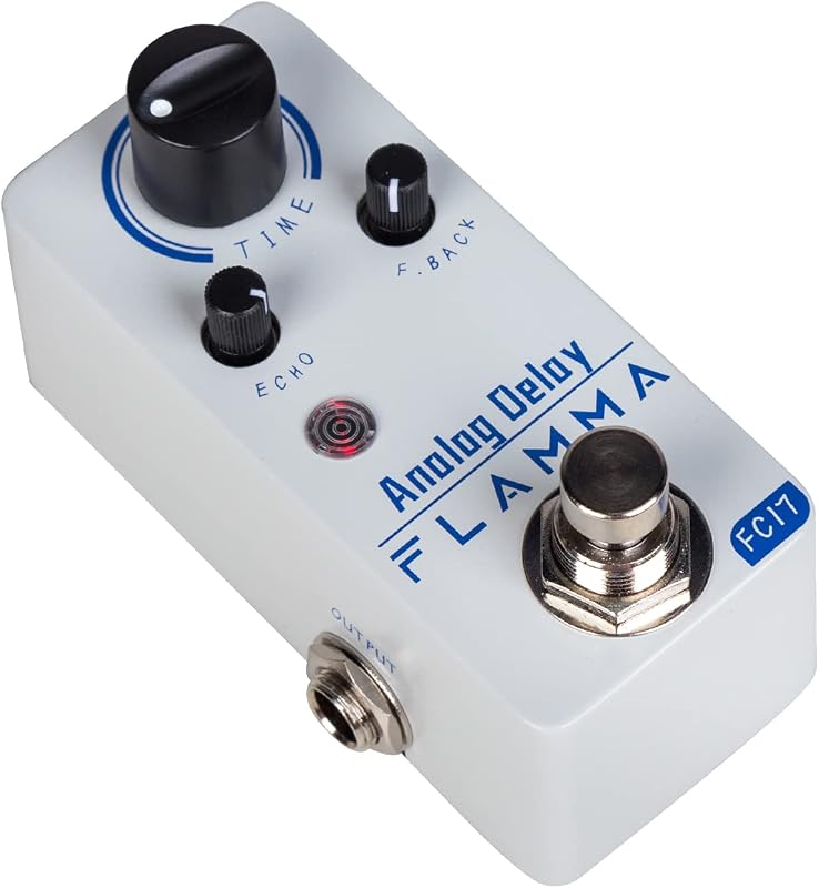 FLAMMA FC17 Pedal de retardo analógico Efectos de retardo vintage Pedal de guitarra eléctrica True Bypass