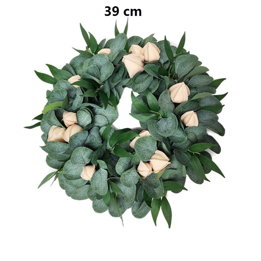 Guirlande De Noël Décoration Artificielle Vert Feuilles Porte Avant Guirlande Fleur Artificielle Guirlande pour Mur Fenêtre Porte Parti Décor 4