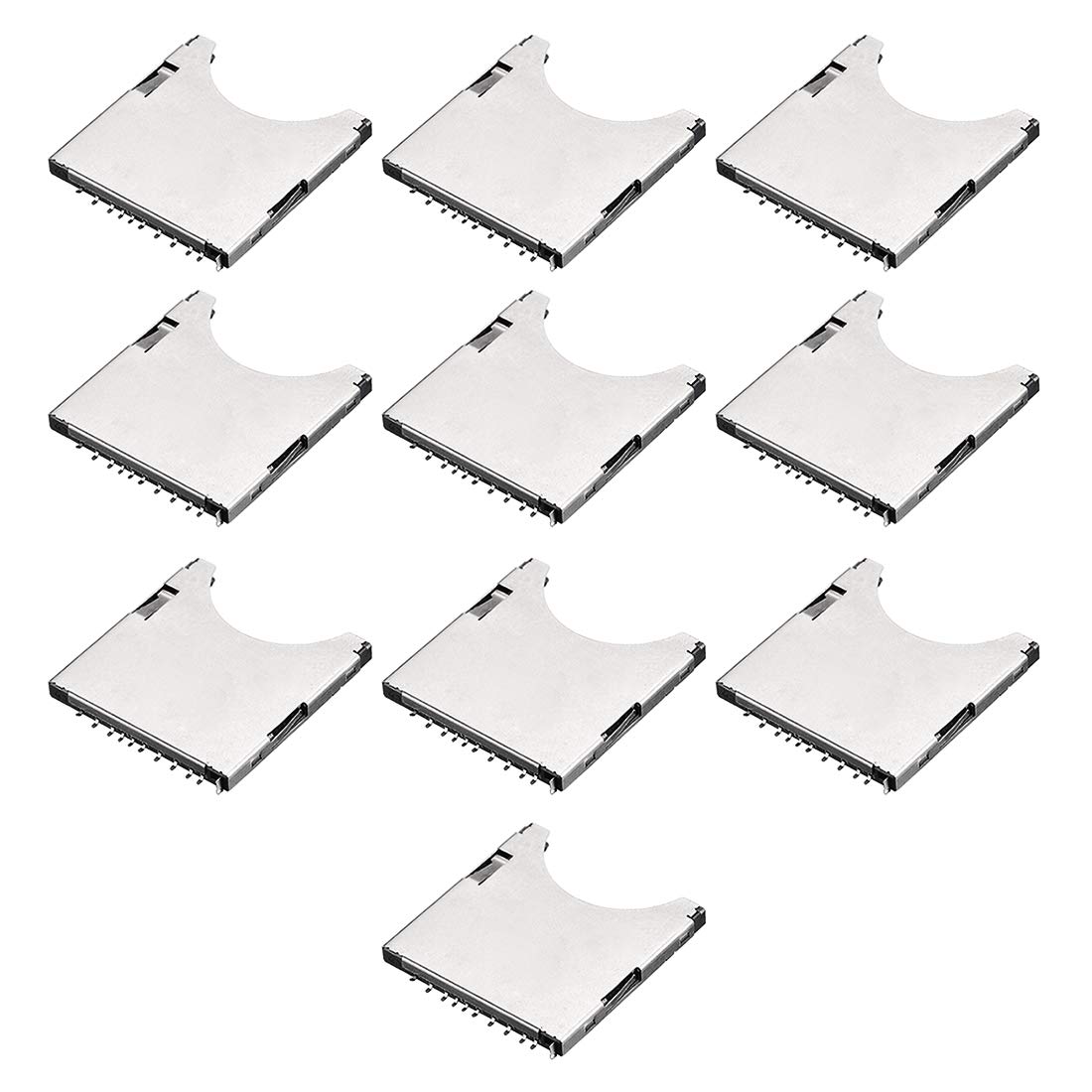 Lector de Tarjetas SD Interno con Resorte de 10 Pines uxcell para Bricolaje 5