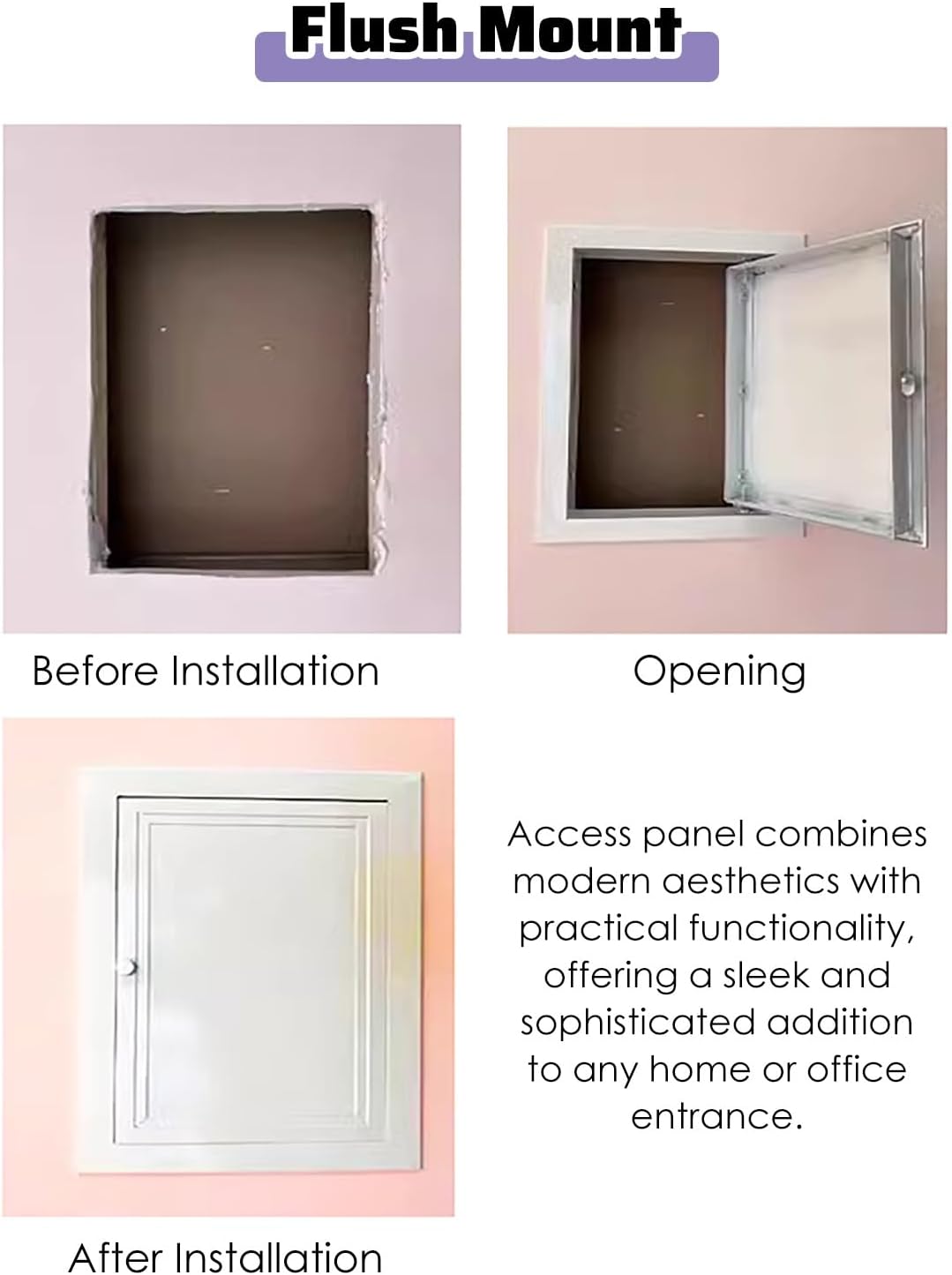 点検口 押しボタンスイッチ式配管検査サービスドア、 ロフトタイル、ヒューズボックスカバー、厚さ35mmのアクセスドア、 壁と天井に隠