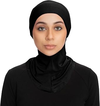 Womens Ninja Hijab Cap Under Scarf Stretch Jersey Full Neck Coverage Hejab - Head Scarf Bonnet Accessories