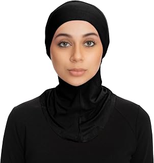 TheHijabStore.com Women's Ninja Hijab Cap Under Scarf Stretch Jersey Full Neck Coverage Hejab - Head Scarf Bonnet Accessories