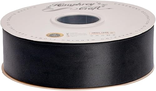 Miniatura 9 de Humphrey's Craft Cinta de satén de doble cara verde manzana de 18 pulgadas, 50 yardas, variedad de colores para manualidades, envoltura de regalos,