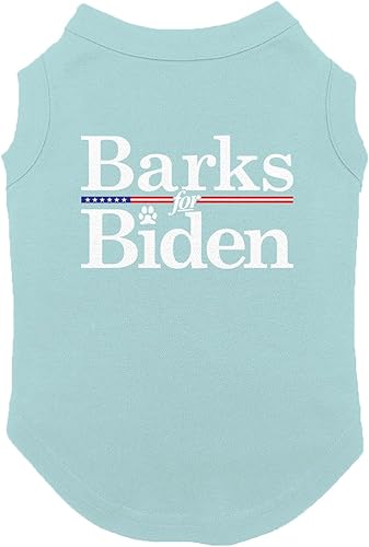 Miniatura 3 de Barks for Biden - Camisa para perro con elección President 2020 (negro, talla M)
