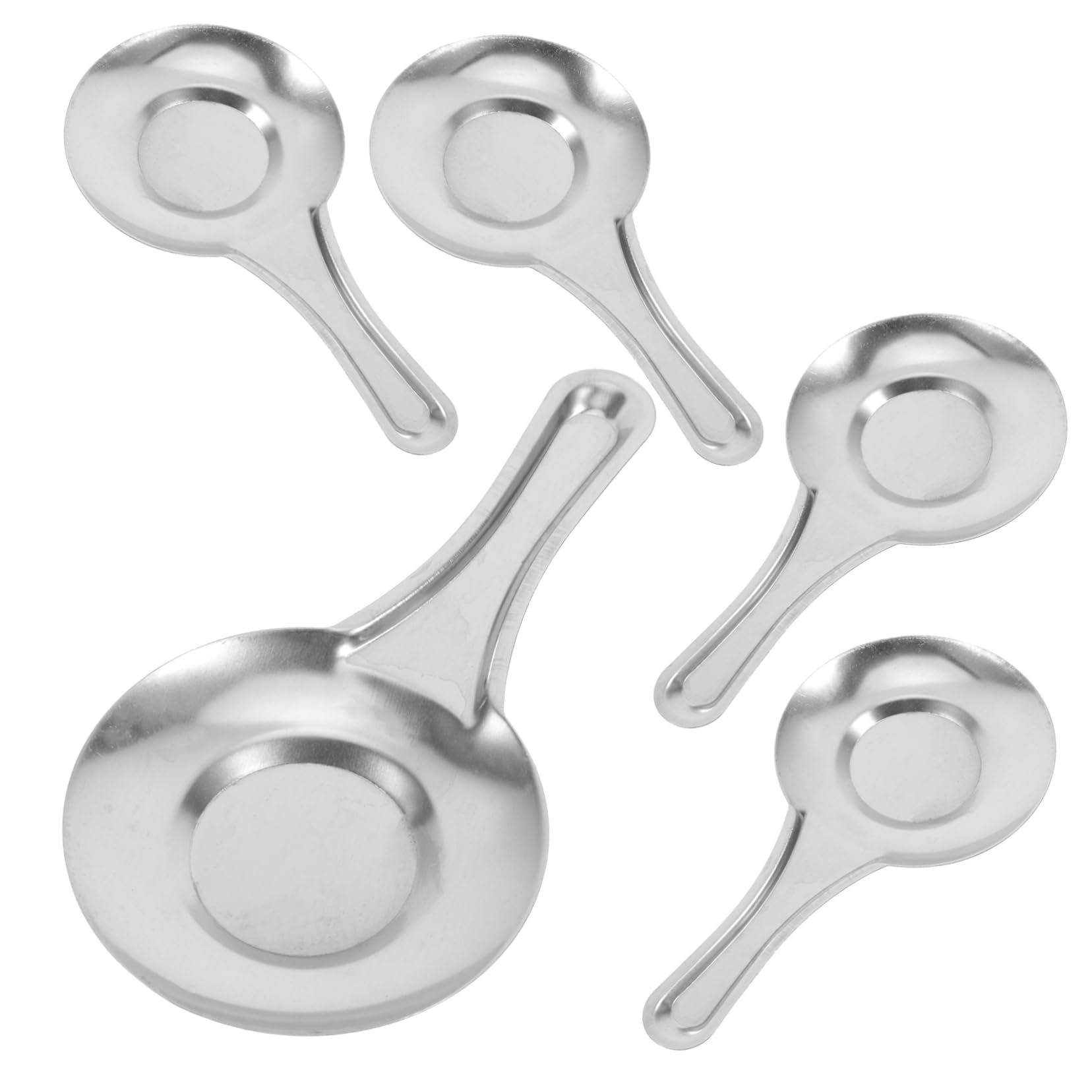 RORPOIR 5pcs Stainless Steel Candle Snuffer Long Handle Wick Extinguisher for Candle Use Lightweight for Home Travel