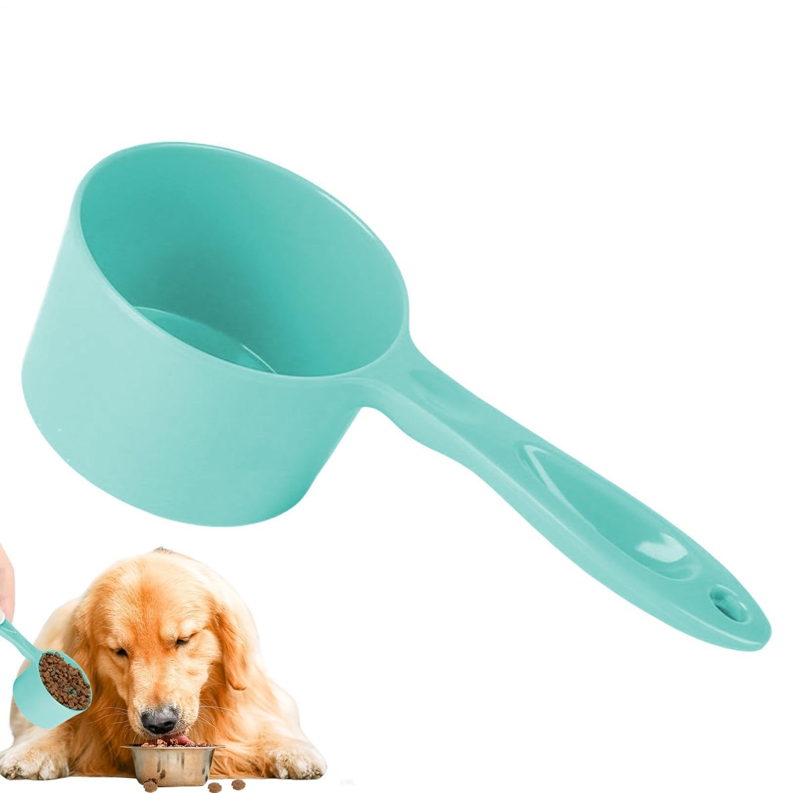Cuchara medidora de comida para perros – Cuchara de melamina de 100 g de capacidad para cachorros | Cuchara de alimentación para mascotas con agarre cómodo, pala de control de porciones para