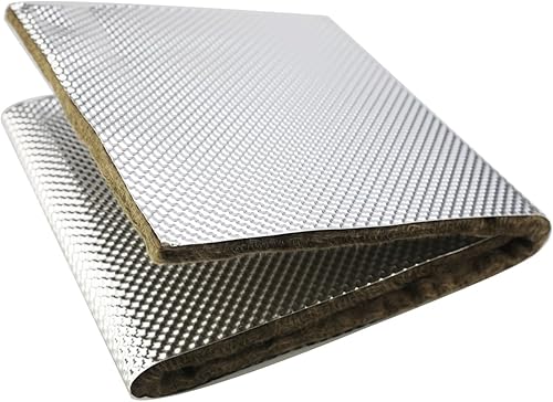 Miniatura 9 de Reduce Radiant Heat Heatshield Armadura de aluminio de 12 pulgada de grosor x 1 pie de ancho x 5 pies de largo, escudo térmico para tubo de escape