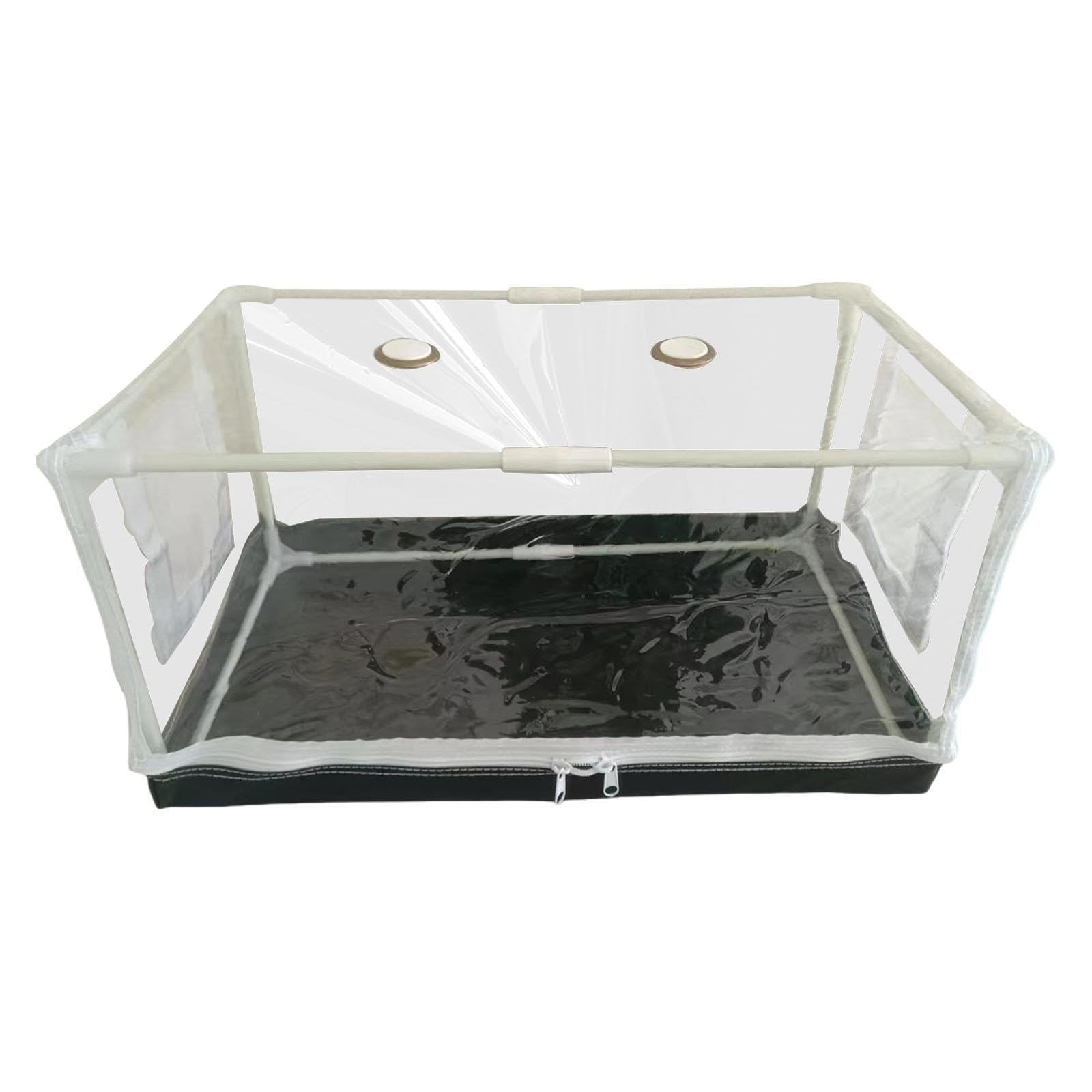 Tente de Culture de Champignons Pliable, Sac de Plantation Inclus. Cette Tente améliore Le Jardinage d'intérieur grâce à sa Structure Robuste et, Transparent, 50 x 25 x 25 cm