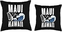 Vista 3 de Maui Hawaii Water Sports Windsurf Windsurfer Gift Maui Hawaii Water Sports Windsurfer Throw Pillow, 16x16, Multicolor