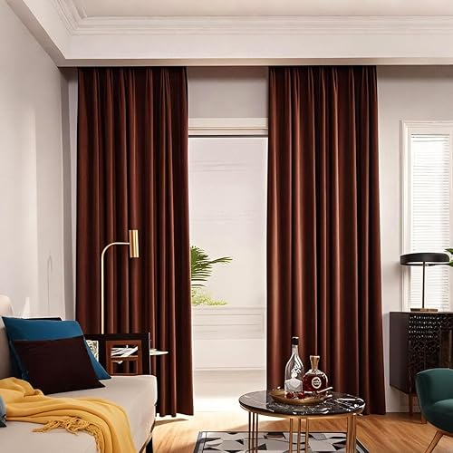 Vista 6 de MYRU 1 Pair Nordic Velvet Curtains Dark Green Luxury Blackout Curtains for Bedroom and Living Room (2 X 39 by 84 Inch, Dark Green)