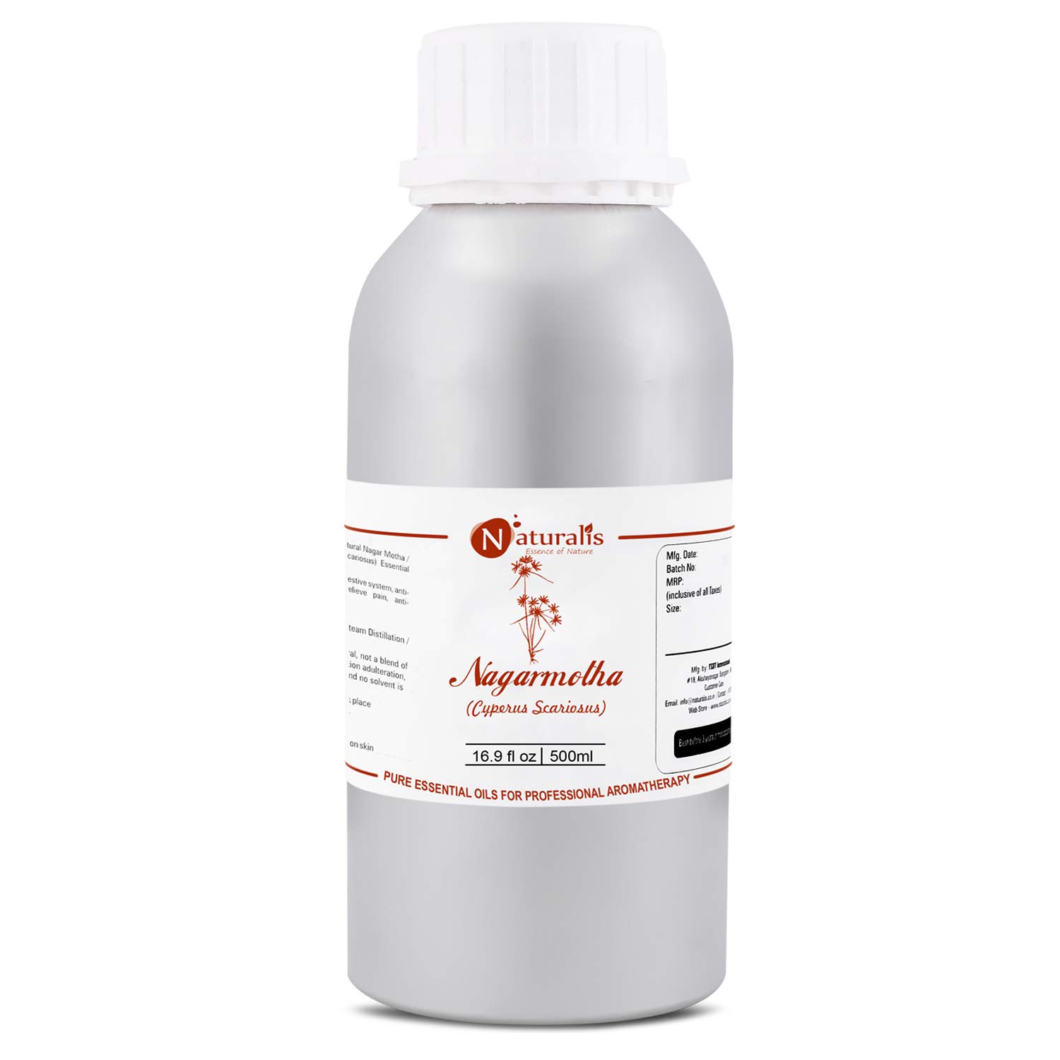 Naturalis Essence of Nature Nagarmotha Essential Oil 100% Undiluted Pure and Natural Therapeutic grade for Skin Care, Hair...