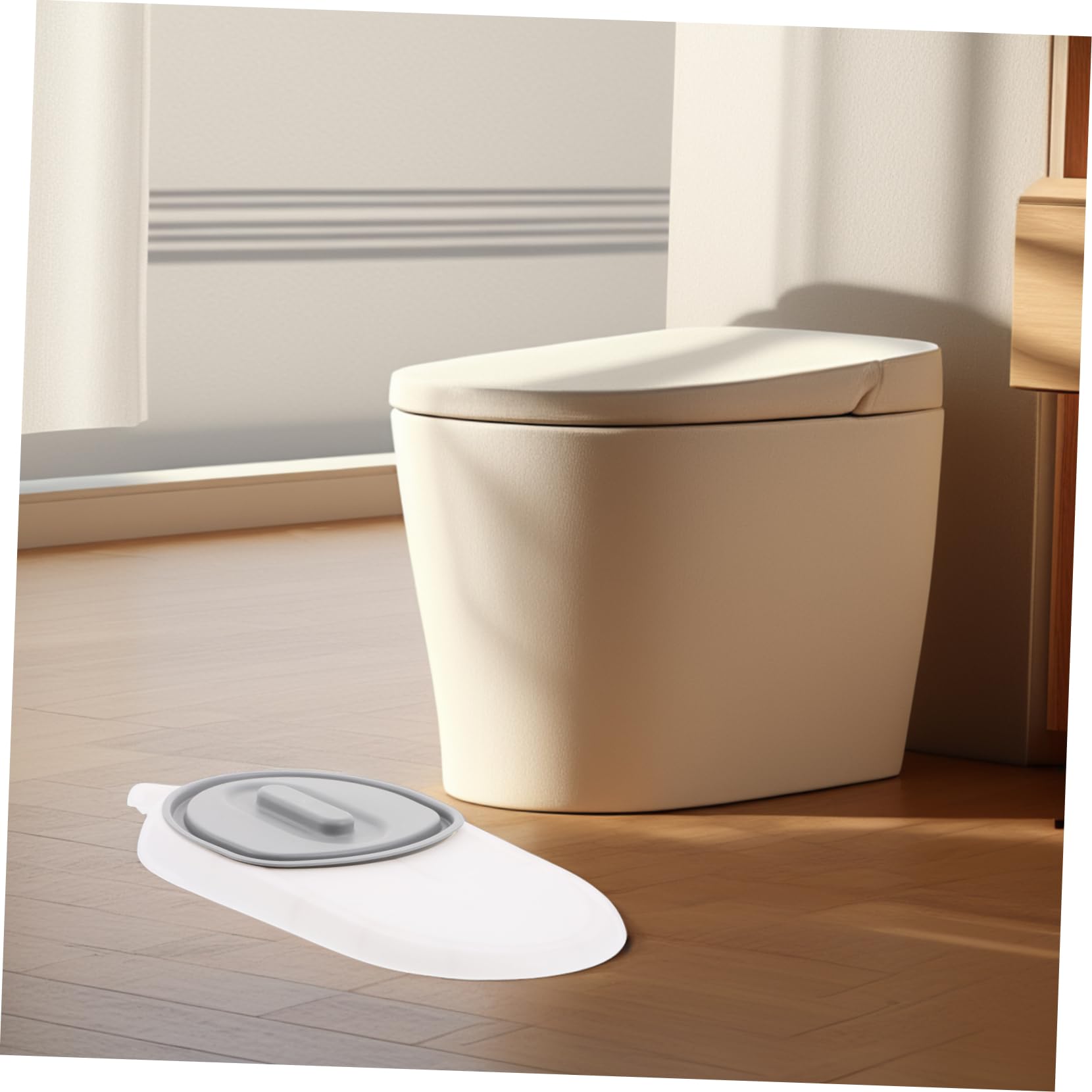 Padella per Anziani con Manico, Toilette Portatile in Plastica Anti-goccia per Pazienti Costretti a Letto, Vaso Notte Versatile per Assistenza Domiciliare e Uso Esterno