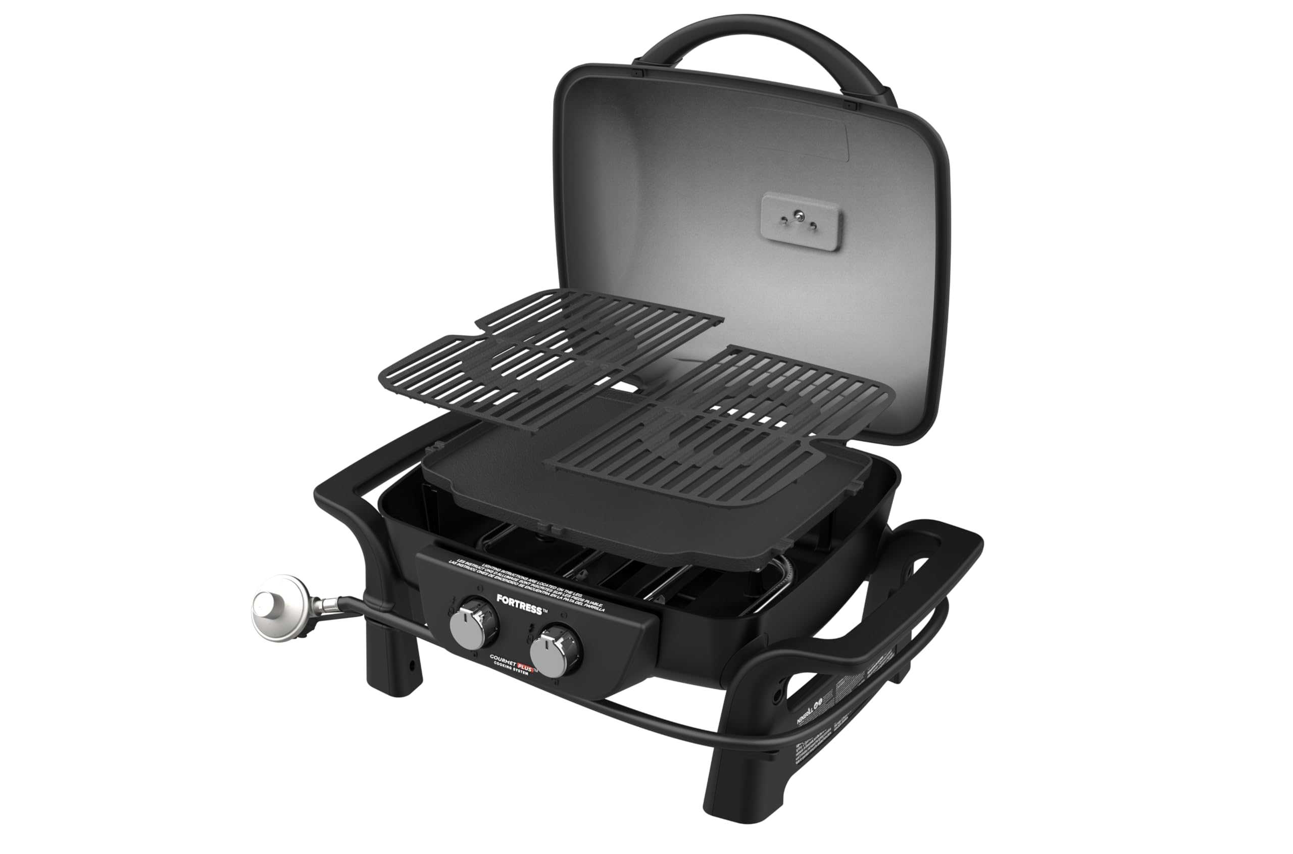 Nexgrill Fortress 2Burner Cast Aluminum Gas Grill with Gourmet Plus