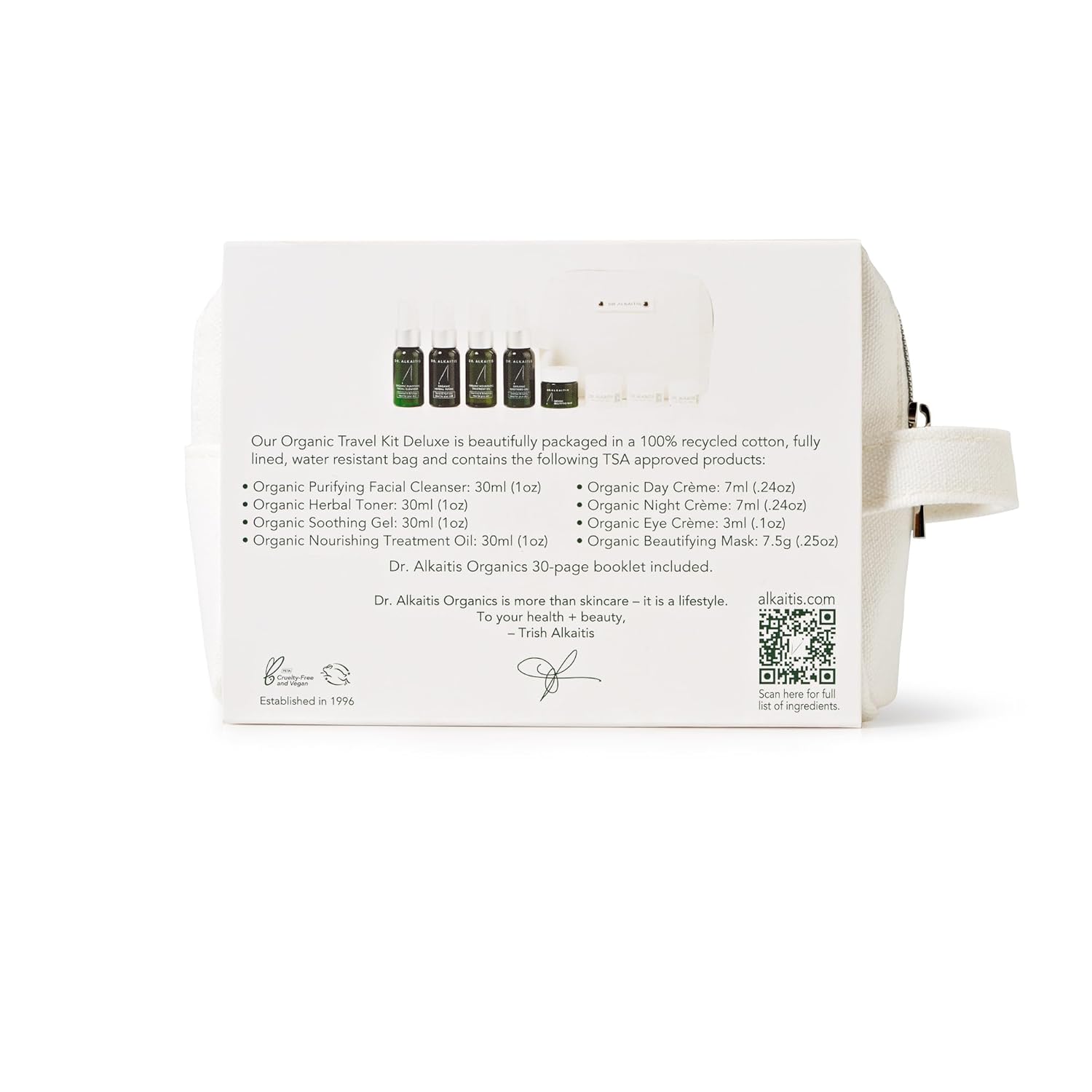 DR. ALKAITIS Deluxe Organic Skin Care Travel Kit