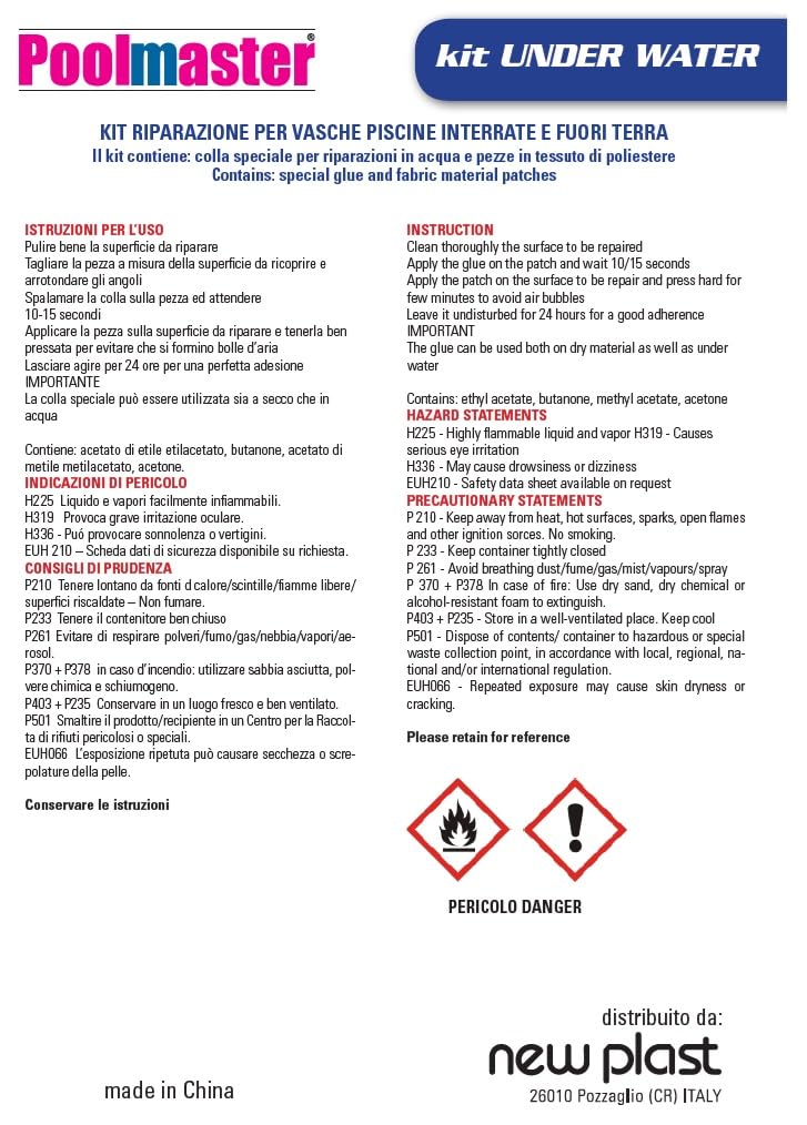 TP003 Kit Riparazione, Riparazioni in Acqua