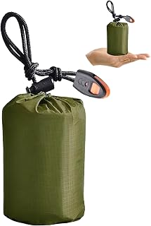 Emergency Blankets for Survival, Extra-Thick Emergency Sleeping Bag with Ripstop Nylon Stuff Sack Multi-Purpose Survival Gear for Hiking, Camping, First Aid Kits, Outdoor Survival Gear