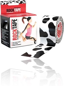 RockTape, Kinesiology Tape, 1 Roll, Cow Print