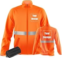 Vista 22 de YOWESHOP La chaqueta reflexiva de la seguridad de la alta visibilidad ligero respirable modifica