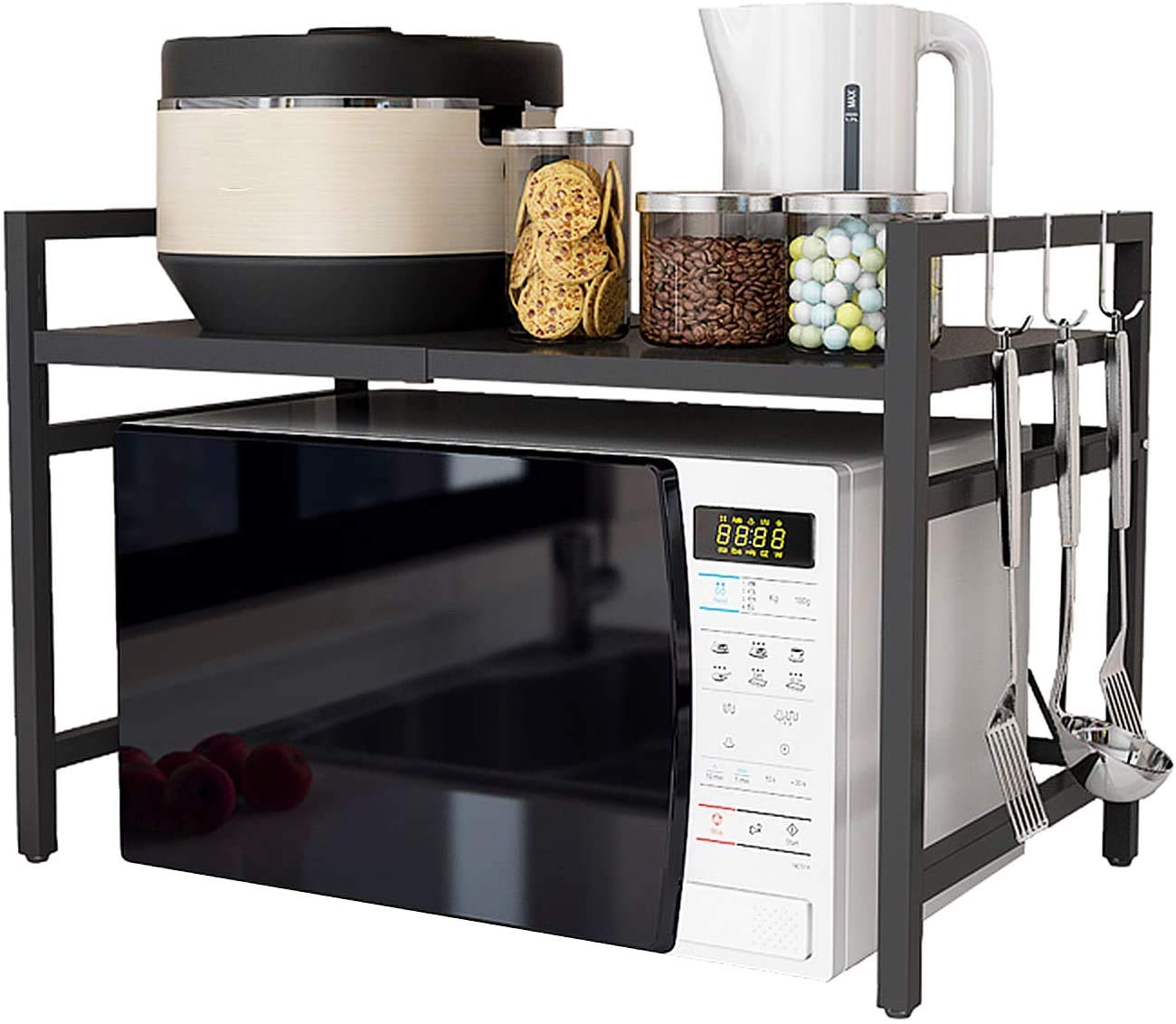 Organisateur de cuisine extensible pour micro-ondes et épices
