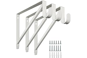 Heavy Duty Closet Rod and Shelf Brackets for Heavy Storage Projects