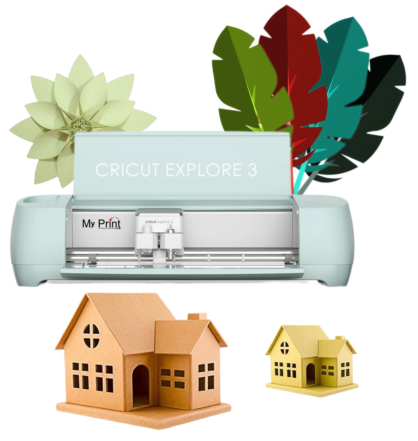 MY PRINT | Cricut Explore 3 | Cutting Plotter | Crafting | Sticker | Cutout | Customise Work For Business Supplies Products