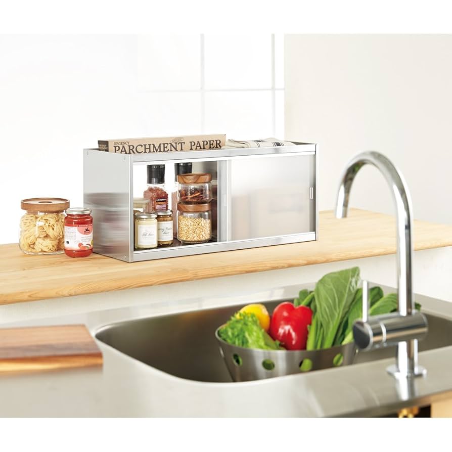 ディノス　キッチンカウンター　食器棚　ホワイト　幅60センチ サイズが選べる家電収納キッチンカウンター ハイタイプ 幅60cm