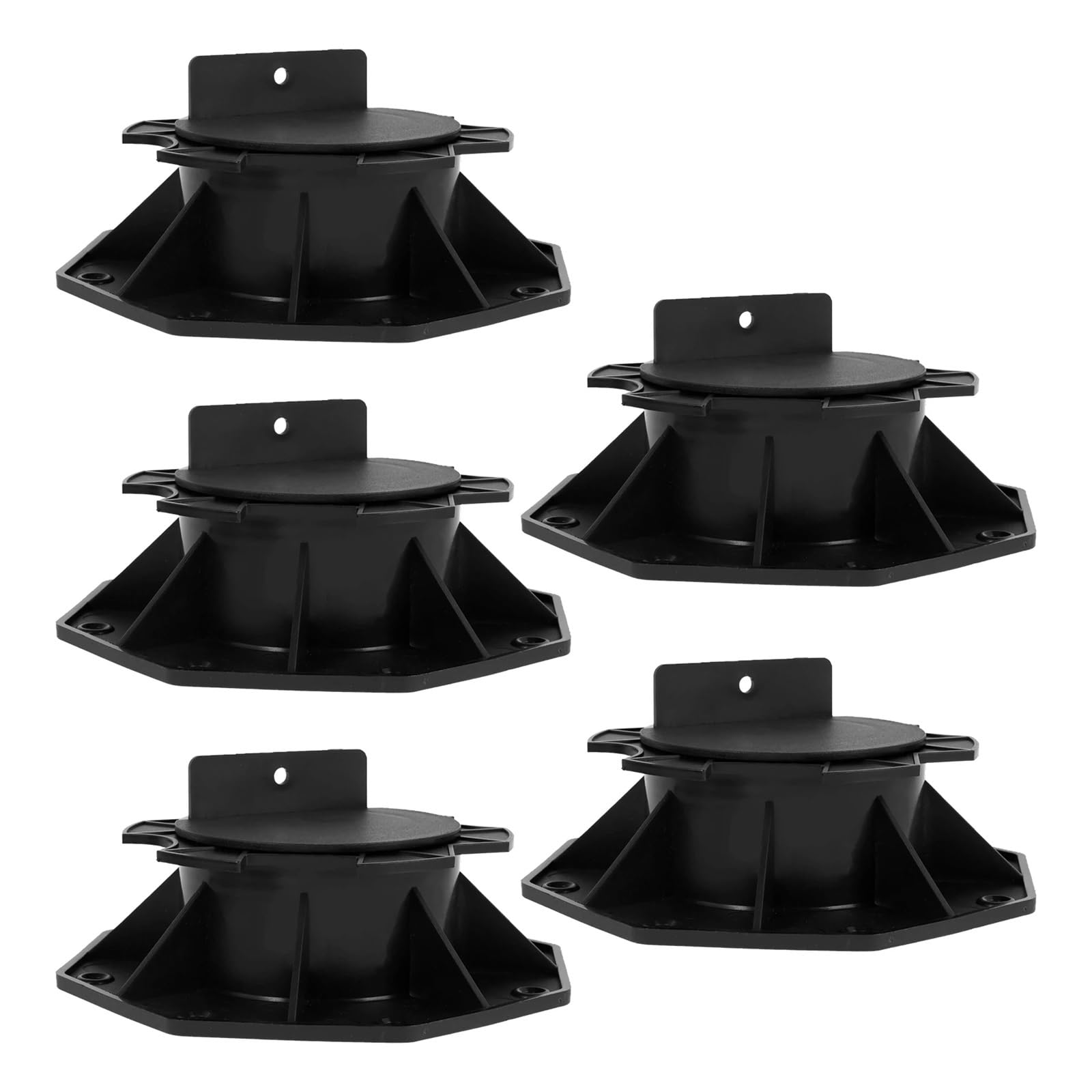 Terrassenständer, Deck Support Pedestal 5 Pcs Multicolor Adjustable Height 30-140cm(Color 2)