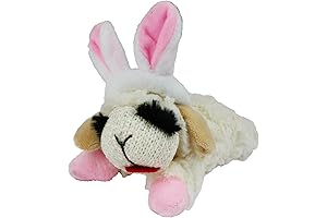 Multipet Easter Bunny Ears Lamb Chop Dog Toy 6 inch Mini: Perfect...