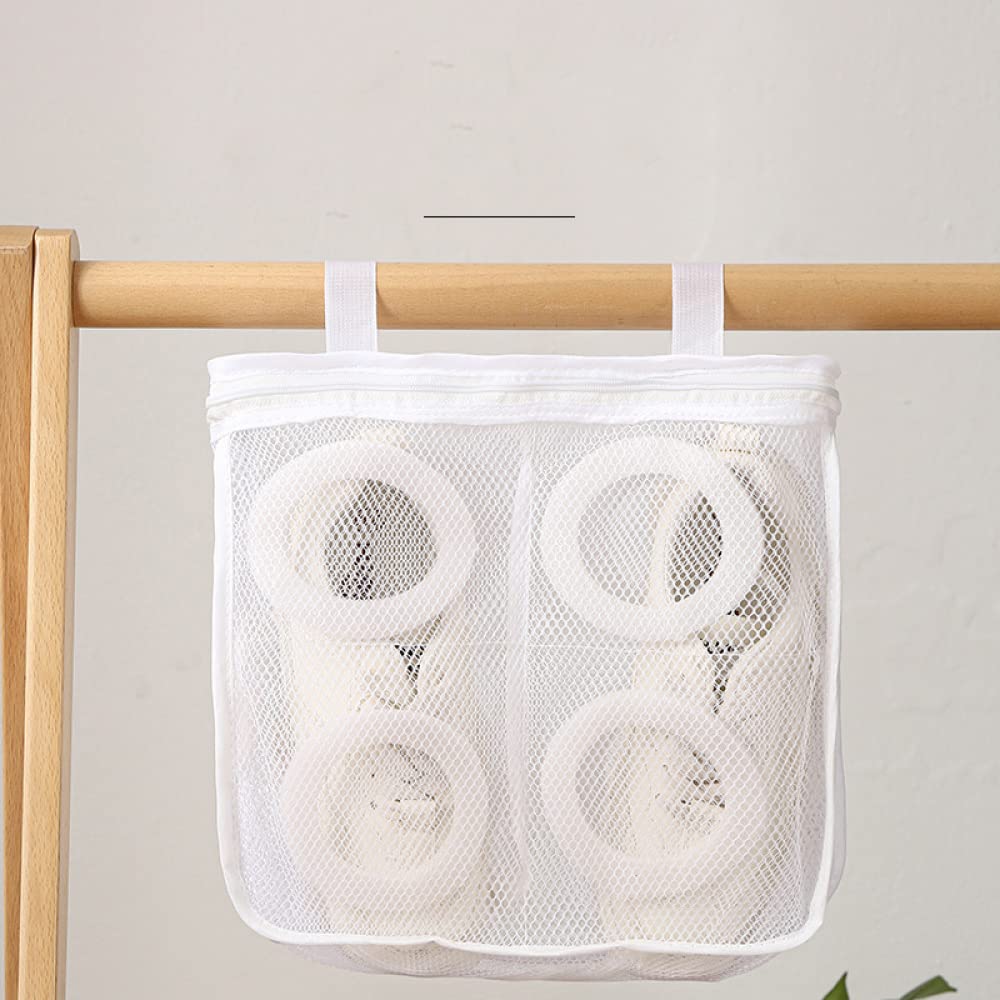 NOBRIM Set mit 3 Wäschesäcken, Mesh, Waschmaschinen-Schuhbeutel, halten die Stoffform in der Waschmaschine, Reißverschluss, Schuhbeutel, Netzstoff, langlebig und wiederverwendbar