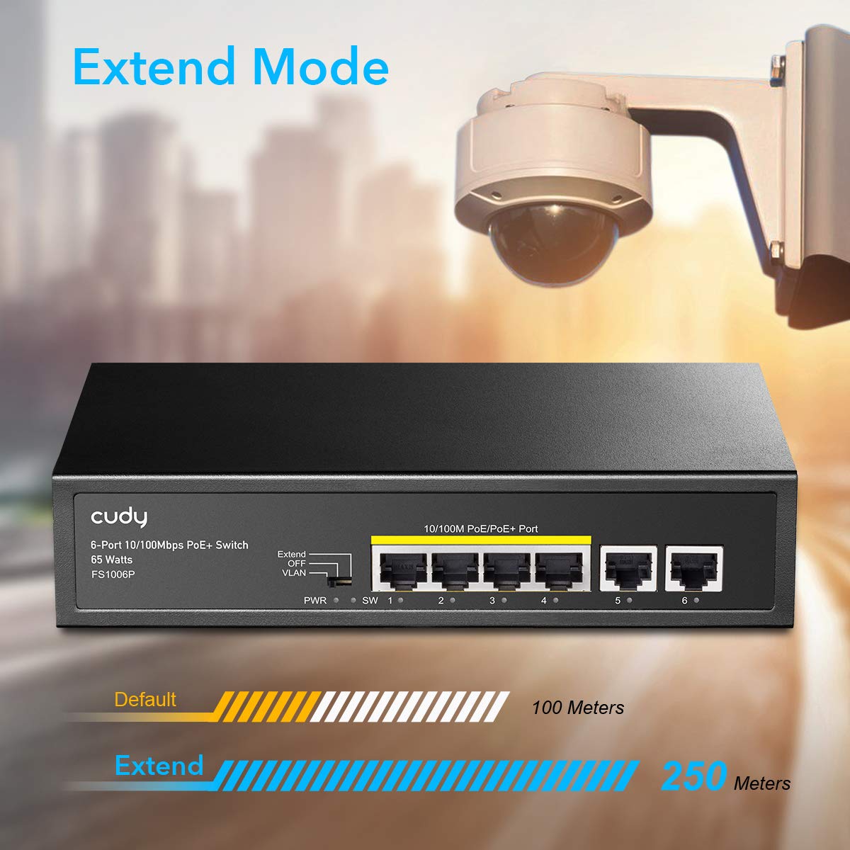 Exclusive Discount 50% Price Cudy FS1006P 6-Port 10/100M PoE Switch 60W, 4 PoE Ports, CCTV Mode (Transmit Distance to 250m at 10Mbps), PD Detection,Fan-Less, Steel Case, Desktop and Wall-Mount, 802.3at / 802.3af Up To 40% OFF Cudy FS1006P 6-Port 10/100M PoE Switch 60W, 4 PoE Ports, CCTV Mode (Transmit Distance to 250m at 10Mbps), PD Detection,Fan-Less, Steel Case, Desktop and Wall-Mount, 802.3at / 802.3af