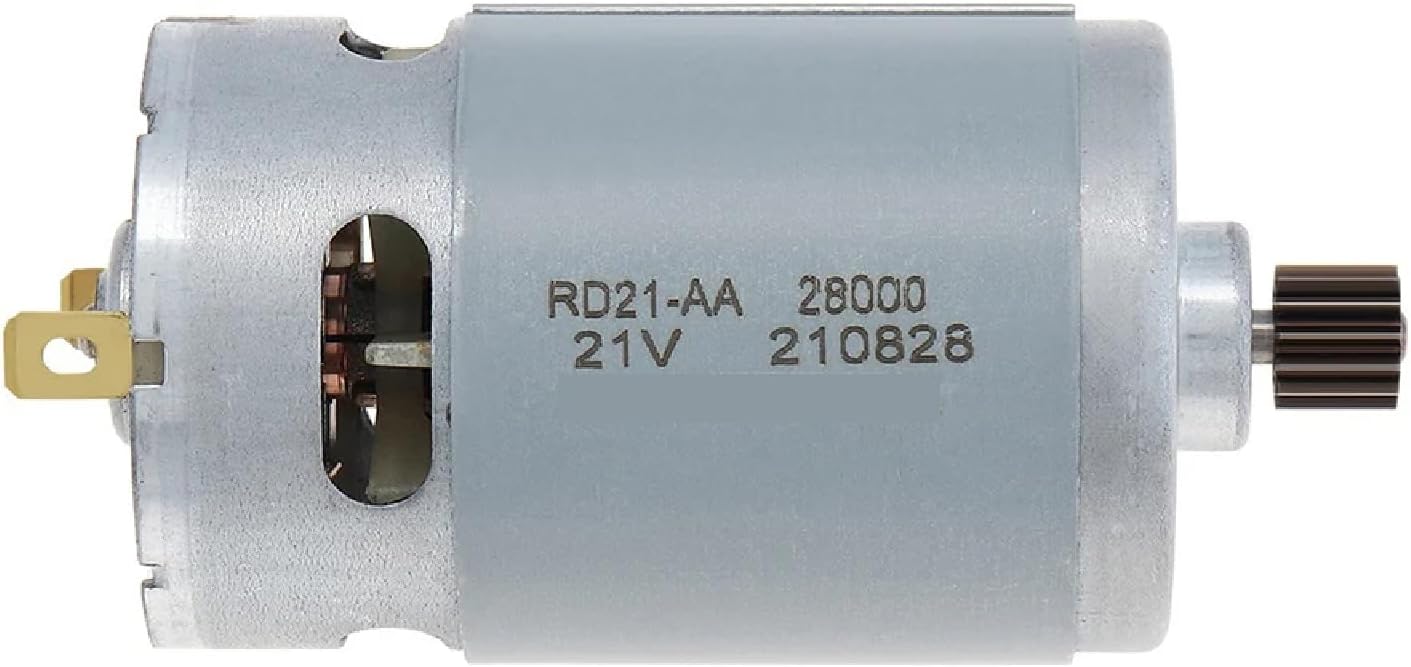 RS550 Brushed Motor, 21V, 14 Teeth Gear, for 4/6 Inch Cordless Mini Chainsaw, Power Tool Replacement Part (Brushed Motor)