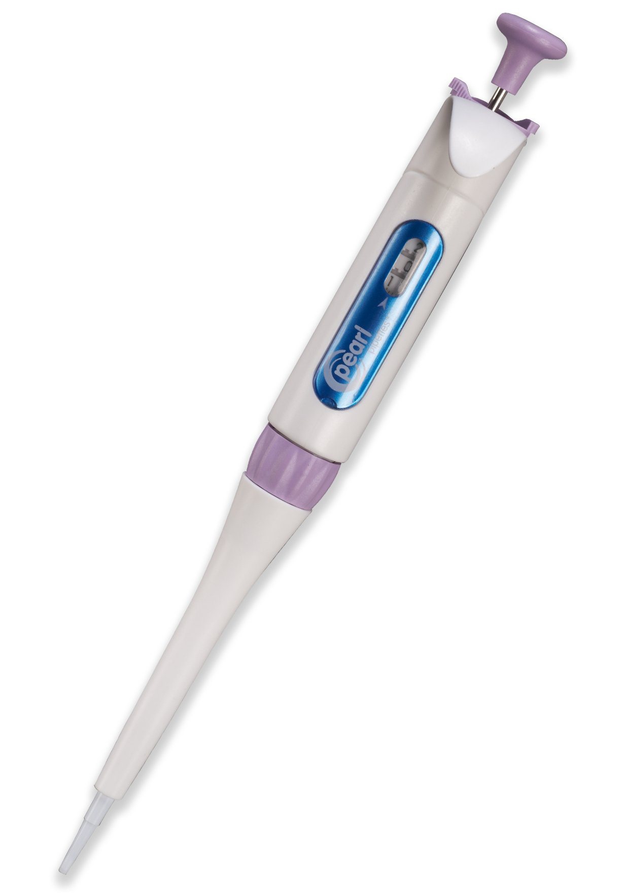 Heathrow Scientific HD120099 Pearl Pipette, 1 Kanal, Variabel, Volumenbereich 2-20 µL, Hell Purpur