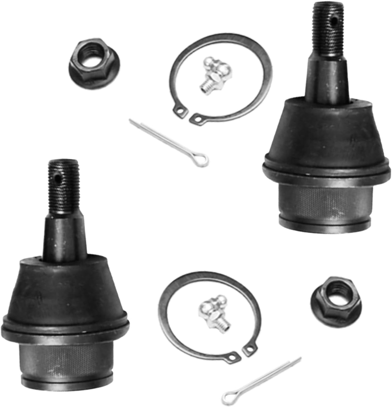 Detroit Axle - 4WD Front Wheel Bearing Hubs Kit for Chevy GMC Silverado Sierra Suburban 1500 Yukon Tahoe Cadillac Escalade 2 Wheel Bearing Hubs 2 Lower Ball Joints 4 Inner & Outer Tie Rods Replacement