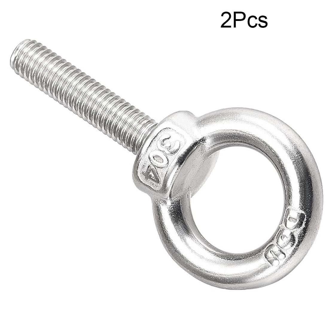 TA-VIGOR 2Pcs M8 x 35mm Lifting Long Eye Bolt, 304 Stainless Steel Wall Expansion Anchor Bolts - Image 3