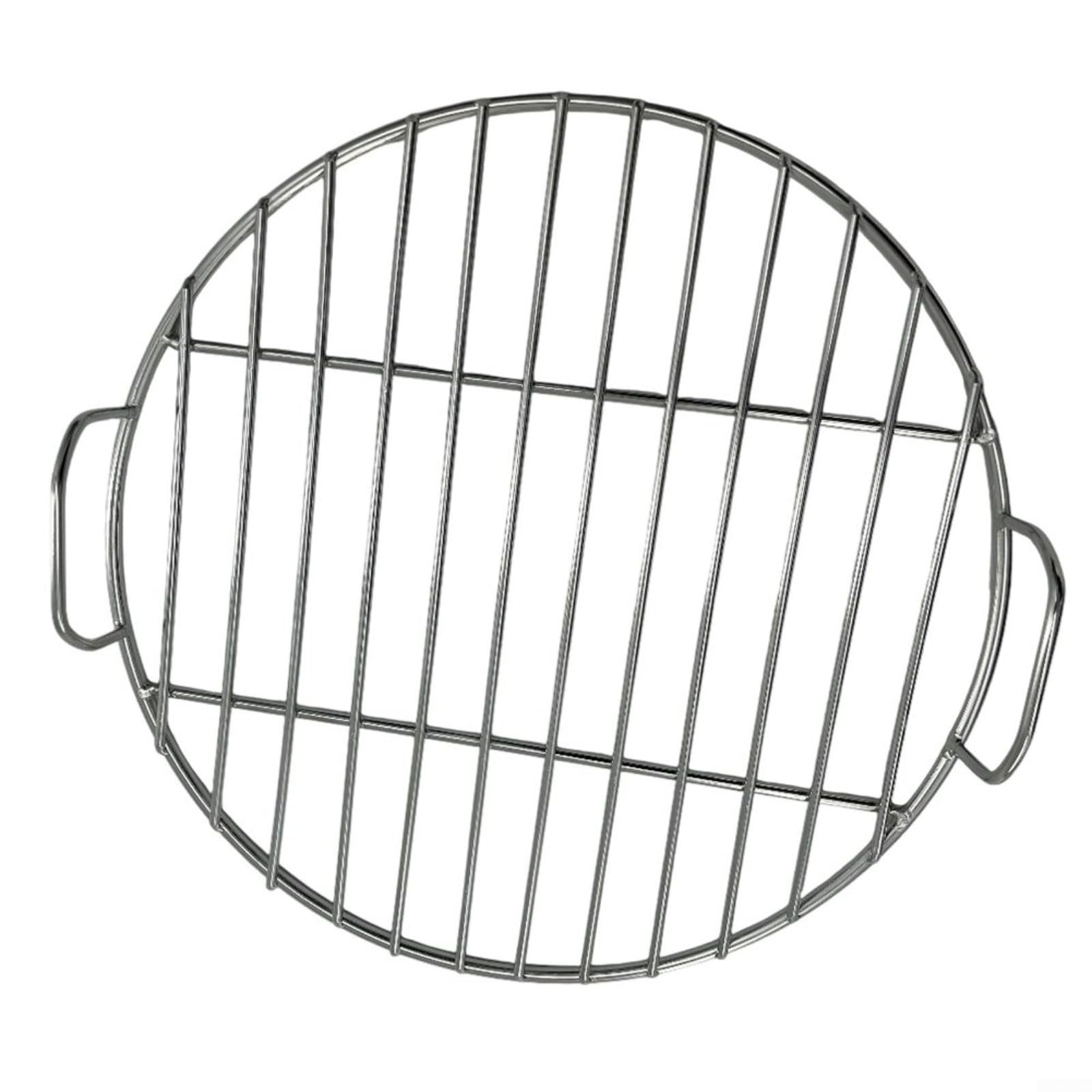Para parrilla redonda de acero inoxidable con mango de 57 cm, para modelos de repuesto 7432 y 1241304, rejilla de 45 cm de diámetro (55 cm)