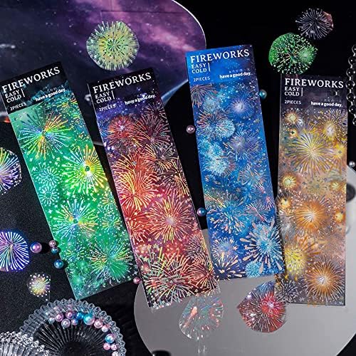 Altaroo Vintage Feuerwerk-Sticker Set - 12 Bögen Mit Retro Design Für Scrapbooking & Journals