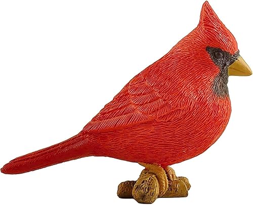 Miniatura 4 de Figura de resina de 325 pulgadas color rojo sentado en la rama decoración de regalos coleccionables