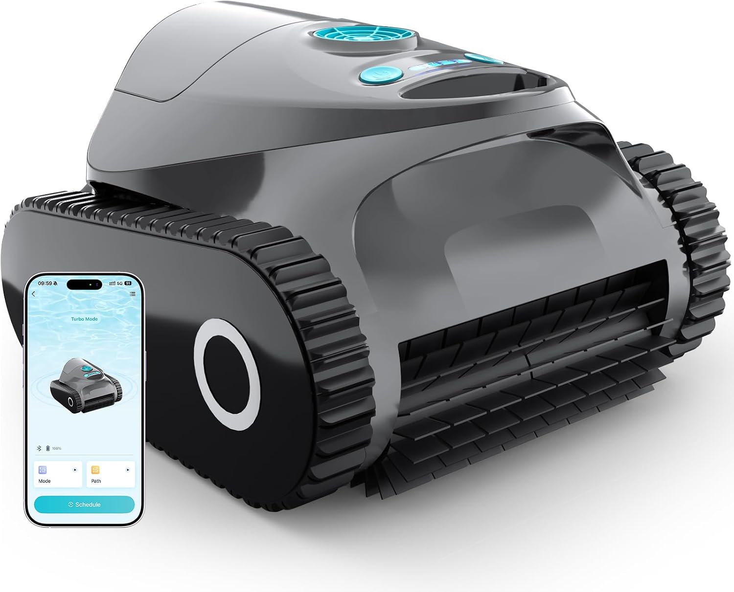 [2026 NEW] C1 Robotic Pool Cleaner with 180Mins, Obsidian thumbnail