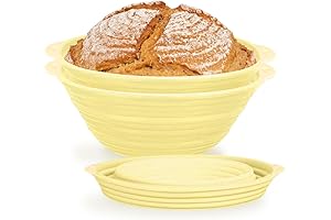 2 Pcs Silicone Proofing Basket for Artisan Bread Bakers