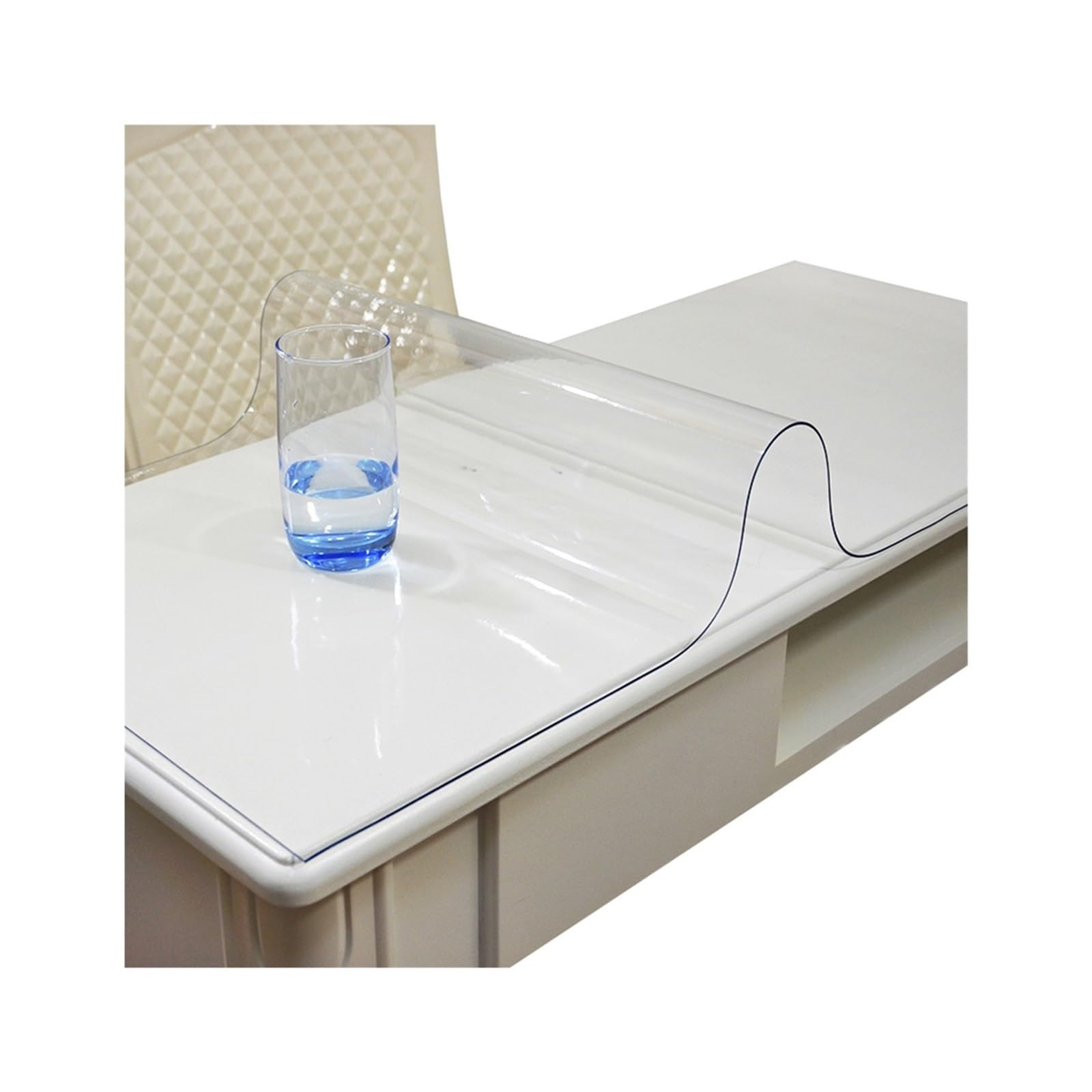ZFIHAV 1pcs PVC Tablecloth Transparent Dining Table Cloth With Kitchen Waterproof Oilproof Tablecloths Rectangular Mat for Tables(40x70cm)